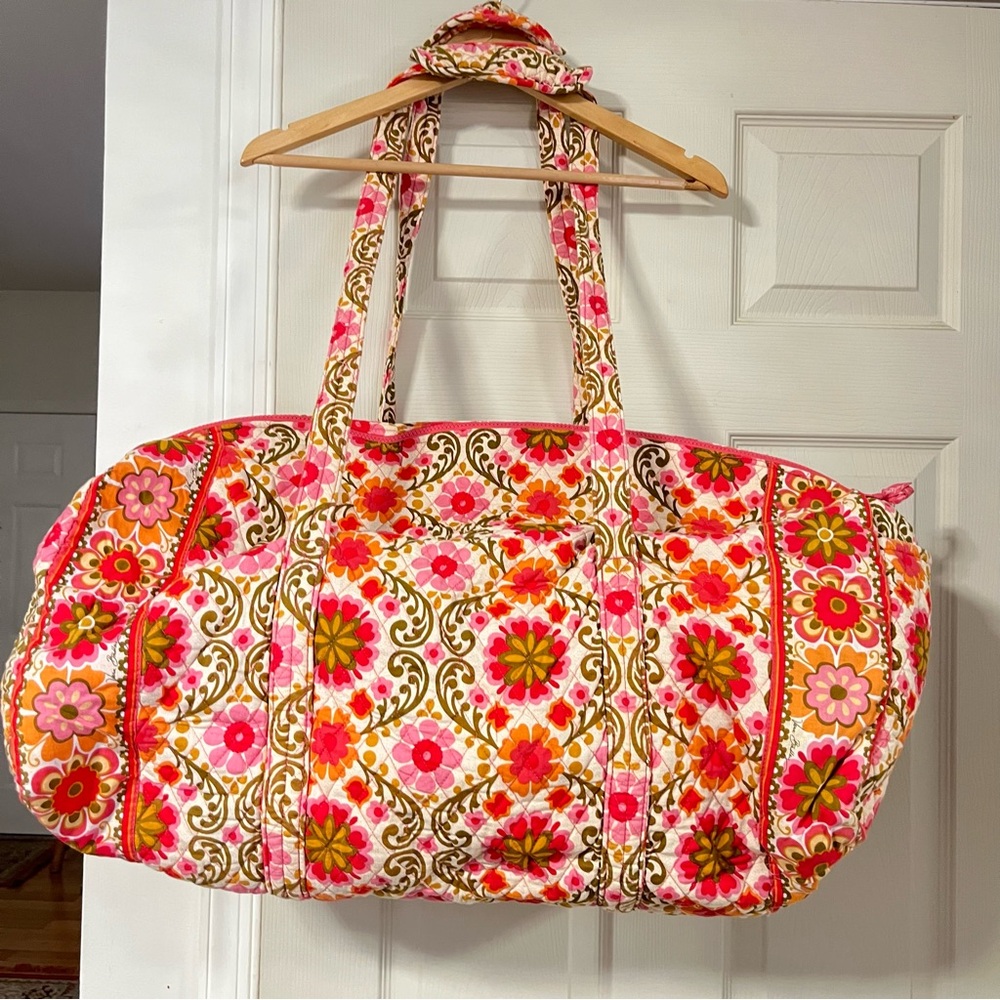 Vera Bradley Quilted Duffel Bag Folkloric Pattern